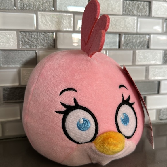 Angry Birds Classic STELLA (Pink Bird) Plush / Rovio / Kawaii / 7” / BRAND NEW - Picture 4 of 16